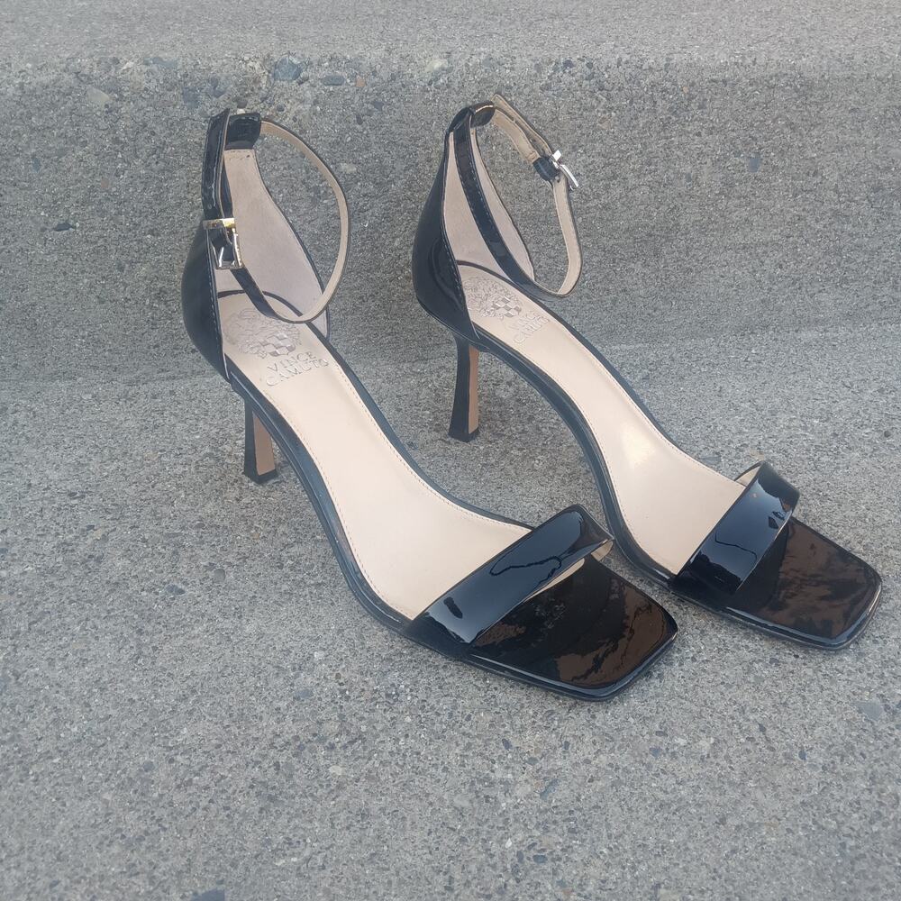 Vince Camuto Black Strappy Heals. Baddie, Mob Wife, Night Out. Size 10